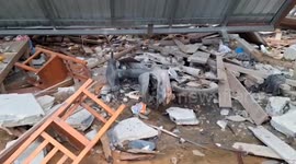 Homes obliterated by Cambodian artillery as Thai border clashes continue