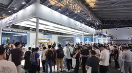 China: Smart robots serving daily life displayed at World AI Conference