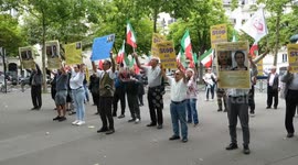 Iranian Dissidents Rally Near Regime Embassy in Paris After Sunday Executions