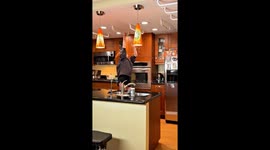Cooking Dinner While Hanging From Monkey Bars