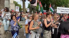 Stop Starving Gaza Protest In Westminster