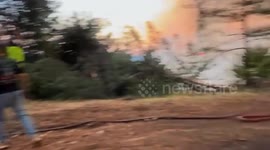 Türkiye: Firefighters battle forest fire in Türkiye’s northern city of Karabuk