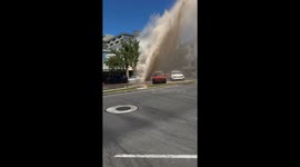 Broken Water Pipe at Provo Center Street