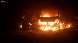 Russian drone strike sparks fire at agricultural facility in Ukraine’s Mykolaiv region