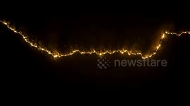 Drone footage shows raging wildfire as massive blaze in northwestern Türkiye enters fourth day