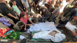 Gaza family mourns loved ones killed in airstrike near aid site