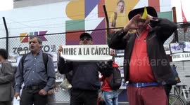 Colombia: Protests erupt in Bogota after ex-Colombian President Uribe found guilty in corruption trial