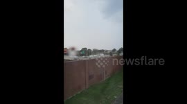 US: Heavy Rainfall Hits South Boston, MA