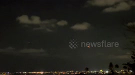 Space X launched over San Diego 9:31 pm