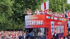 Lionesses Ride Through London In Open-Top Bus After Euro 2025 Triumph