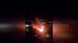 US: Multi-Structure Fire Erupts Near SW 8 Street In Miami-Dade County