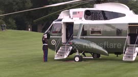 US: US President Trump returns to White House after Scotland trip