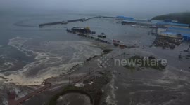 Tsunami floods Severo-Kurilsk after Kamchatka quake in Russia