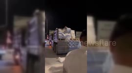 Israel: Israeli Settlers Sabotage Gaza Aid Convoy, Destroy Essential Food Supplies