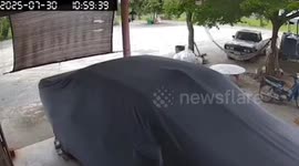 CCTV shows moment fireworks factory explodes killing nine in Thailand