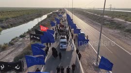 Iraq: Hundreds of Iraqis attend Arbaeen march in Basra