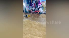 Tourist saved from flash flood by Indian takeaway cook