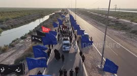 Hundreds of Iraqis attend Arbaeen march in Basra