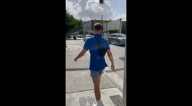 Saved a food delivery robot stuck in a hole on the sidewalk. Larry / Agatha. Funny - British accents