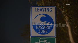 US, Los Angeles: Marina Del Rey Residence Come Out To See If The Tsunami Has Hit The Coast With Sound On Tape Part 2