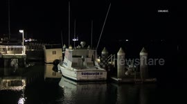 US, Los Angeles: Seal Beach Seal Beach conditions remain calm amid Pacific Tsunami Threat