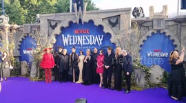 Stars attend 'Wednesday' season 2 premiere in London