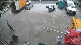 Battery fire erupts unexpectedly in Jiangsu, China