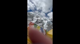 Avalanche at Everest Base Camp