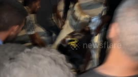 Casualties brought to Nasser hospital after Israeli fire on aid seekers near Morag Corridor