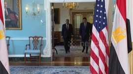 US Secretary of State meets Egypt's Foreign Minister in Washington DC
