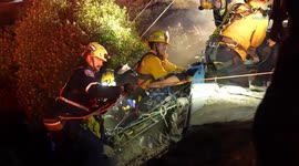 US, Los Angeles: Sylmar Pregnant Woman and Driver Crash 500 Feet Into Canyon With Sound On Tape