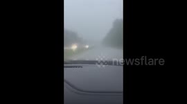 US: Poor Visibility as Storm Slams English, Indiana