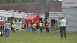 US: Truck Crashes Through Building Near Former Military Base