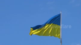 Ukrainian Flag Waving Proudly: A Symbol of Resilience and Hope