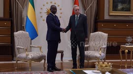 Türkiye: Turkish President Erdogan meets with Gabonese counterpart Nguema in Ankara