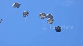 Humanitarian aid airdropped over Gaza as Israeli blockade and genocide persist