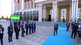 Turkish president hosts Gabonese counterpart with official ceremony in Ankara
