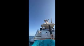 Hesitation On Boat Jump Leads To Failed Launch