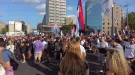 June 28, 2025: Protesters rally in Belgrade to demand early elections