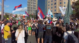 June 28, 2025: Protesters rally in Belgrade to demand early elections