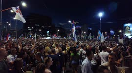 June 28, 2025: Protesters rally in Belgrade to demand early elections