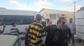 Red Cross transfers released Palestinian prisoners to Gaza hospital