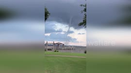 US: Waterspout And Lightning Clash In Dramatic Fort Morgan Storm