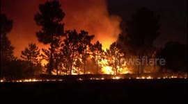 Spain: Spanish Military Races To Fight Massive Wildfires In Northwest Spain