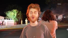 US, Los Angeles: Valley Glen Arson Suspected in House Fire With Sound On Tape