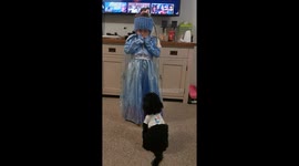 Adorable 4-Year-Old's 'Frozen' Duet with Her Singing Poodle!