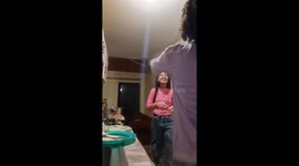 Pan catches fire during cooking prep in Maracaibo, Venezuela