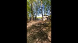 Cyclist attempts ramp stunt but falls short in Hungary