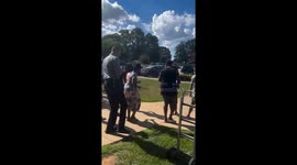 Lieutenant Shows Dance Moves at Gaffney Community Event