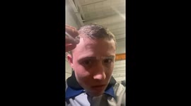 Man sticks magnetized screw to his forehead in Nizhny Novgorod, Russia